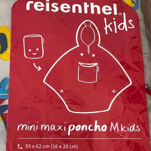 Reisenthel Mini Maxi Poncho M Kids Ages 3-6 Circus Print Child's Cape Repellent - Picture 4 of 5